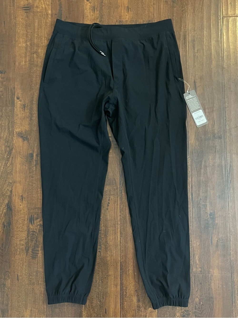 CRZ YOGA Black Men's Jogger Pants with Drawstring